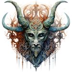 Casa si Gradina - Decoratiuni - Stickere decorative - Sticker decorativ, Horror, Turcoaz, 63 cm, 1328STK-9 - Infinity.ro