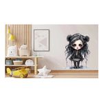 Casa si Gradina - Decoratiuni - Stickere decorative - Sticker decorativ, Printesa Rock, Negru, 76 cm, 1331STK-1 - Infinity.ro