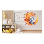 Casa si Gradina - Decoratiuni - Stickere decorative - Sticker decorativ, Woman, Turcoaz, 63 cm, 1328STK-5 - Infinity.ro