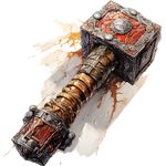 Casa si Gradina - Decoratiuni - Stickere decorative - Sticker decorativ, Ciocan, Maro, 63 cm, 1328STK - Infinity.ro