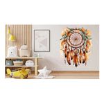 Casa si Gradina - Decoratiuni - Stickere decorative - Sticker decorativ, Mandala, Maro, 73 cm, 1328STK-10 - Infinity.ro