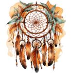 Casa si Gradina - Decoratiuni - Stickere decorative - Sticker decorativ, Mandala, Maro, 73 cm, 1328STK-10 - Infinity.ro