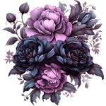Casa si Gradina - Decoratiuni - Stickere decorative - Sticker decorativ, Flori, Mov, 62 cm, 1325STK-7 - Infinity.ro