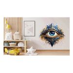 Casa si Gradina - Decoratiuni - Stickere decorative - Sticker decorativ, Ochi, Albastru, 62 cm, 1328STK-8 - Infinity.ro