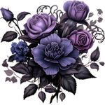 Casa si Gradina - Decoratiuni - Stickere decorative - Sticker decorativ, Flori, Mov, 60 cm, 1325STK-1 - Infinity.ro