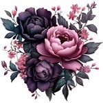 Casa si Gradina - Decoratiuni - Stickere decorative - Sticker decorativ, Flori, Multicolor, 61 cm, 1325STK-6 - Infinity.ro