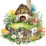 Casa si Gradina - Decoratiuni - Stickere decorative - Sticker decorativ, Ferma, Verde, 61 cm, 1324STK-1 - Infinity.ro