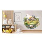 Casa si Gradina - Decoratiuni - Stickere decorative - Sticker decorativ, Ferma, Verde, 61 cm, 1324STK-4 - Infinity.ro