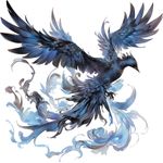 Casa si Gradina - Decoratiuni - Stickere decorative - Sticker decorativ, Pasarea Phoenix, Albastru, 60 cm, 1323STK-3 - Infinity.ro