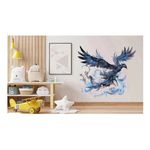 Casa si Gradina - Decoratiuni - Stickere decorative - Sticker decorativ, Pasarea Phoenix, Albastru, 60 cm, 1323STK-3 - Infinity.ro
