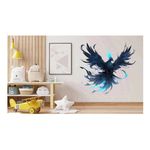 Casa si Gradina - Decoratiuni - Stickere decorative - Sticker decorativ, Pasarea Phoenix, Negru, 61 cm, 1323STK - Infinity.ro