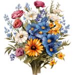 Casa si Gradina - Decoratiuni - Stickere decorative - Sticker decorativ, Flori Salbatice, Alb, 67 cm, 1319STK-2 - Infinity.ro