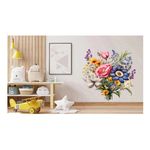 Casa si Gradina - Decoratiuni - Stickere decorative - Sticker decorativ, Flori Salbatice, Multicolor, 62 cm, 1319STK-10 - Infinity.ro