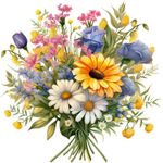 Casa si Gradina - Decoratiuni - Stickere decorative - Sticker decorativ, Flori Salbatice, Galben, 60 cm, 1319STK-1 - Infinity.ro