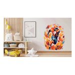 Casa si Gradina - Decoratiuni - Stickere decorative - Sticker decorativ, Fotbal American, Portocaliu, 74 cm, 1335STK-18 - Infinity.ro