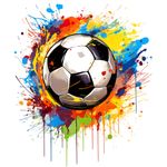 Casa si Gradina - Decoratiuni - Stickere decorative - Sticker decorativ, Mingie Fotbal, Alb, 72 cm, 1335STK-16 - Infinity.ro