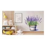 Casa si Gradina - Decoratiuni - Stickere decorative - Sticker decorativ, Ghiveci cu Lavanda, Mov, 62 cm, 1339STK-3 - Infinity.ro