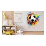 Casa si Gradina - Decoratiuni - Stickere decorative - Sticker decorativ, Mingie Fotbal, Alb, 72 cm, 1335STK-16 - Infinity.ro