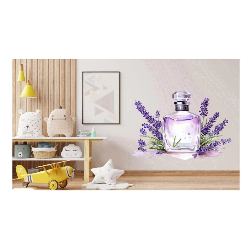 Casa si Gradina - Decoratiuni - Stickere decorative - Sticker decorativ, Parfum din Lavanda, Mov, 68 cm, 1339STK-9 - Infinity.ro