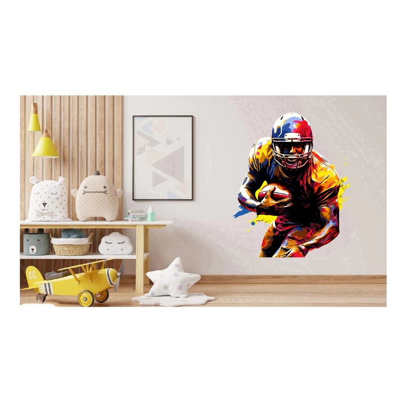 Casa si Gradina - Decoratiuni - Stickere decorative - Sticker decorativ, Fotbal American, Maro, 76 cm, 1335STK-11 - Infinity.ro