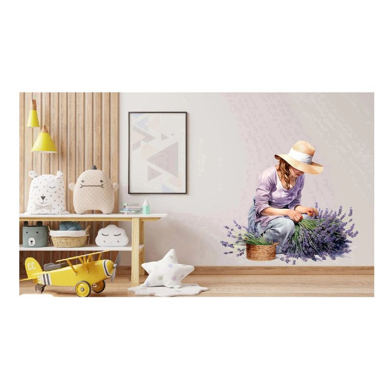 Casa si Gradina - Decoratiuni - Stickere decorative - Sticker decorativ, Lavanda, Mov, 65 cm, 1339STK-1 - Infinity.ro