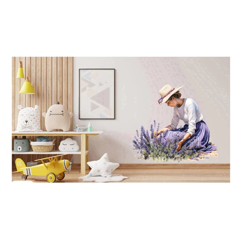 Casa si Gradina - Decoratiuni - Stickere decorative - Sticker decorativ, Lavanda, Mov, 63 cm, 1339STK - Infinity.ro