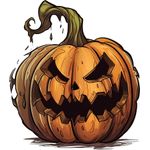 Casa si Gradina - Decoratiuni - Stickere decorative - Sticker decorativ, Halloween, Portocaliu, 68 cm, 1337STK-11 - Infinity.ro