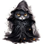 Casa si Gradina - Decoratiuni - Stickere decorative - Sticker decorativ, Halloween, Negru, 68 cm, 1337STK-14 - Infinity.ro