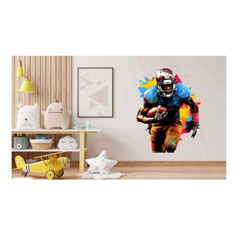 Casa si Gradina - Decoratiuni - Stickere decorative - Sticker decorativ, Fotbal American, Multicolor, 74 cm, 1335STK-7 - Infinity.ro