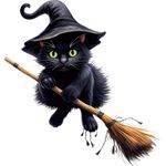 Casa si Gradina - Decoratiuni - Stickere decorative - Sticker decorativ, Halloween, Negru, 63 cm, 1337STK-17 - Infinity.ro