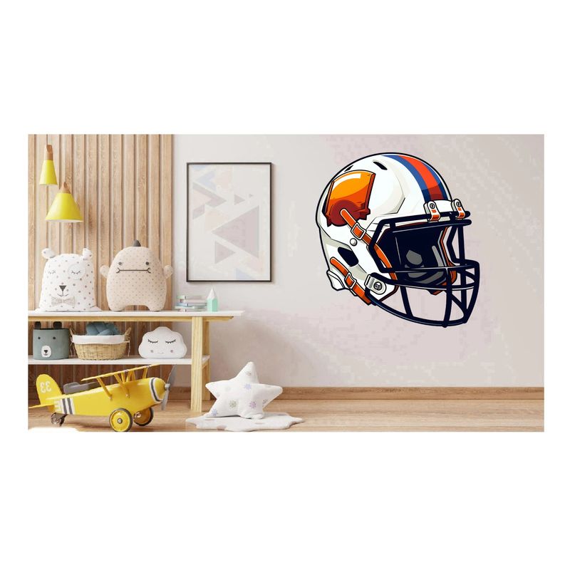 Casa si Gradina - Decoratiuni - Stickere decorative - Sticker decorativ, Casca Hochei, Alb, 65 cm, 1335STK-8 - Infinity.ro