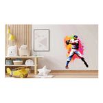 Casa si Gradina - Decoratiuni - Stickere decorative - Sticker decorativ, Jucator Baseball, Alb, 79 cm, 1335STK-2 - Infinity.ro