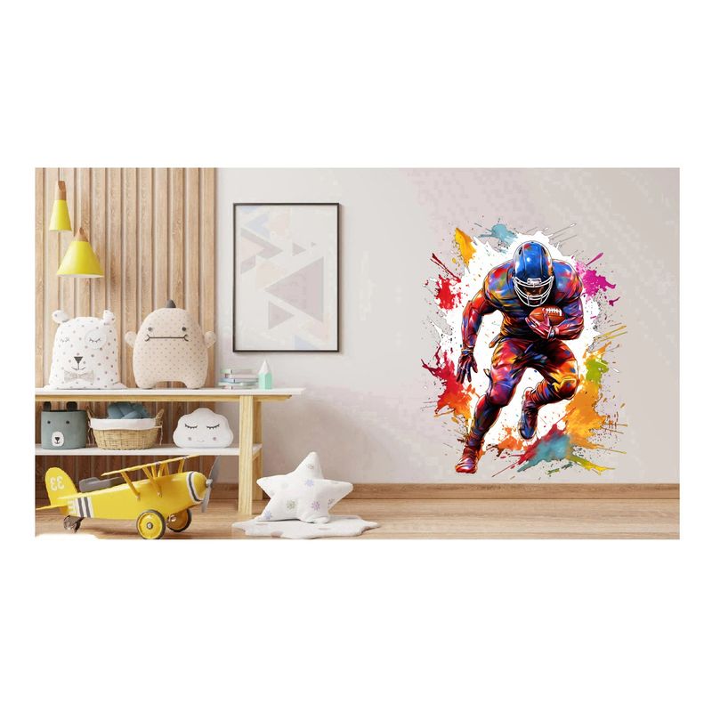 Casa si Gradina - Decoratiuni - Stickere decorative - Sticker decorativ, Fotbal American, Rosu, 69 cm, 1335STK-9 - Infinity.ro