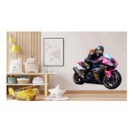 Casa si Gradina - Decoratiuni - Stickere decorative - Sticker decorativ, Motocicleta, Negru, 65 cm, 1336STK-1 - Infinity.ro