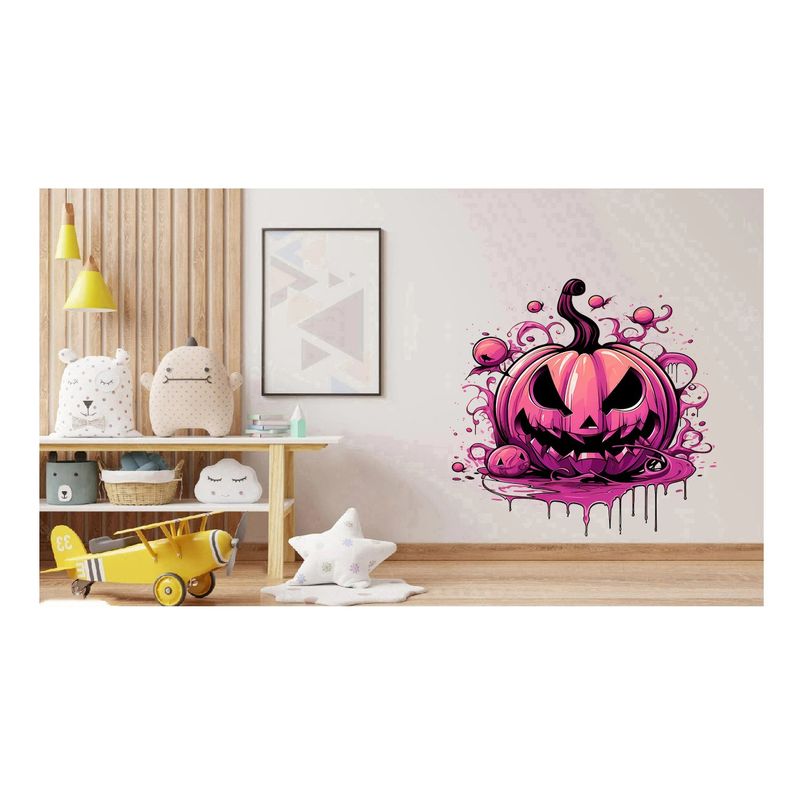 Casa si Gradina - Decoratiuni - Stickere decorative - Sticker decorativ, Halloween, Roz, 67 cm, 1337STK-4 - Infinity.ro