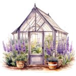 Casa si Gradina - Decoratiuni - Stickere decorative - Sticker decorativ, Sera de Lavanda, Mov, 65 cm, 1361STK-2 - Infinity.ro