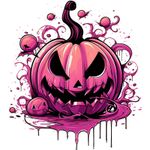 Casa si Gradina - Decoratiuni - Stickere decorative - Sticker decorativ, Halloween, Roz, 67 cm, 1337STK-4 - Infinity.ro