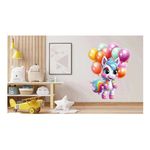 Casa si Gradina - Decoratiuni - Stickere decorative - Sticker decorativ, Unicorn, Multicolor, 80 cm, 1333STK-6 - Infinity.ro