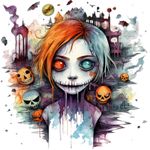 Casa si Gradina - Decoratiuni - Stickere decorative - Sticker decorativ, Halloween, Mov, 60 cm, 1334STK-5 - Infinity.ro