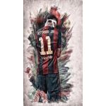 Casa si Gradina - Decoratiuni - Stickere decorative - Sticker decorativ, Fotbalist, Negru, 90 cm, 1364STK-6 - Infinity.ro