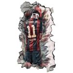 Casa si Gradina - Decoratiuni - Stickere decorative - Sticker decorativ, Fotbalist, Negru, 90 cm, 1364STK-7 - Infinity.ro