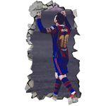 Casa si Gradina - Decoratiuni - Stickere decorative - Sticker decorativ, Fotbalist, Albastru, 90 cm, 1364STK-3 - Infinity.ro