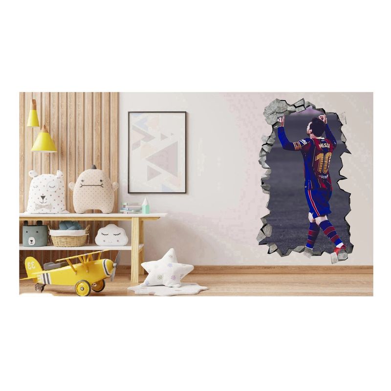 Casa si Gradina - Decoratiuni - Stickere decorative - Sticker decorativ, Fotbalist, Albastru, 90 cm, 1364STK-3 - Infinity.ro