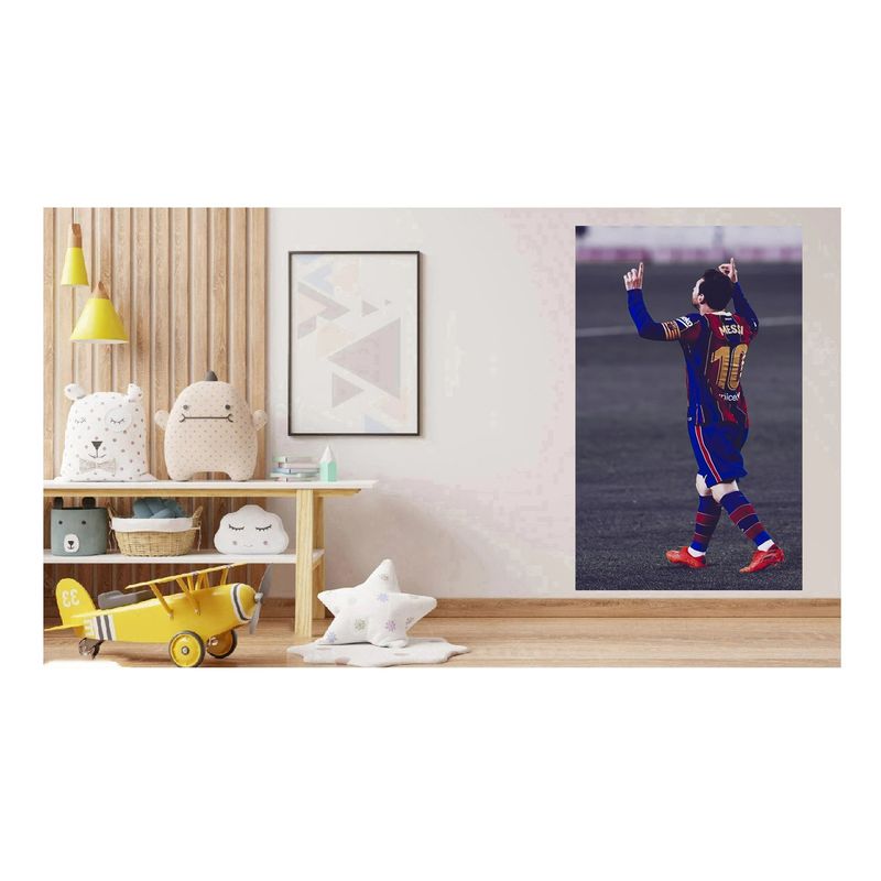 Casa si Gradina - Decoratiuni - Stickere decorative - Sticker decorativ, Fotbalist, Albastru, 90 cm, 1364STK-2 - Infinity.ro