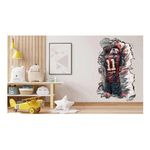 Casa si Gradina - Decoratiuni - Stickere decorative - Sticker decorativ, Fotbalist, Negru, 90 cm, 1364STK-7 - Infinity.ro