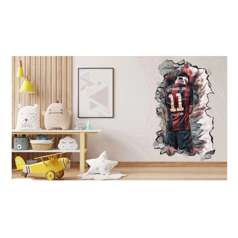 Casa si Gradina - Decoratiuni - Stickere decorative - Sticker decorativ, Fotbalist, Negru, 90 cm, 1364STK-7 - Infinity.ro