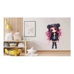 Casa si Gradina - Decoratiuni - Stickere decorative - Sticker decorativ, Printesa Rock, Roz, 83 cm, 1331STK-11 - Infinity.ro