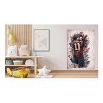 Casa si Gradina - Decoratiuni - Stickere decorative - Sticker decorativ, Fotbalist, Negru, 90 cm, 1364STK-6 - Infinity.ro