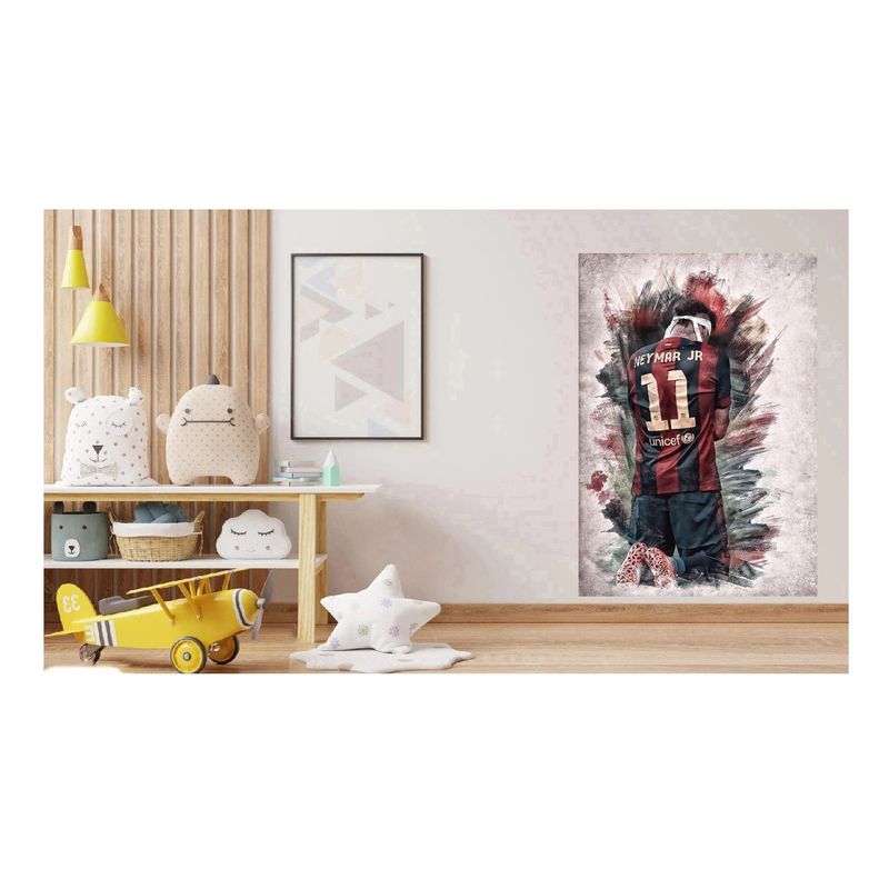 Casa si Gradina - Decoratiuni - Stickere decorative - Sticker decorativ, Fotbalist, Negru, 90 cm, 1364STK-6 - Infinity.ro