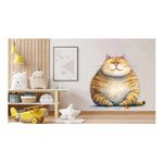 Casa si Gradina - Decoratiuni - Stickere decorative - Sticker decorativ, Pisica, Maro, 63 cm, 1358STK-20 - Infinity.ro